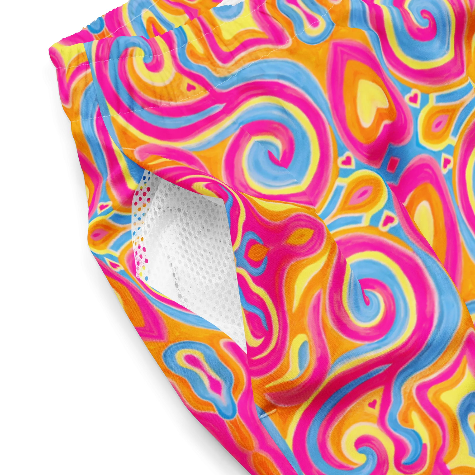 Swim Trunks ( Secret Internal Pocket)- "Magic Stamps" Design