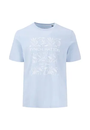 T-Shirt aus Baumwolle mit Rundhalsausschnitt und Frontprint