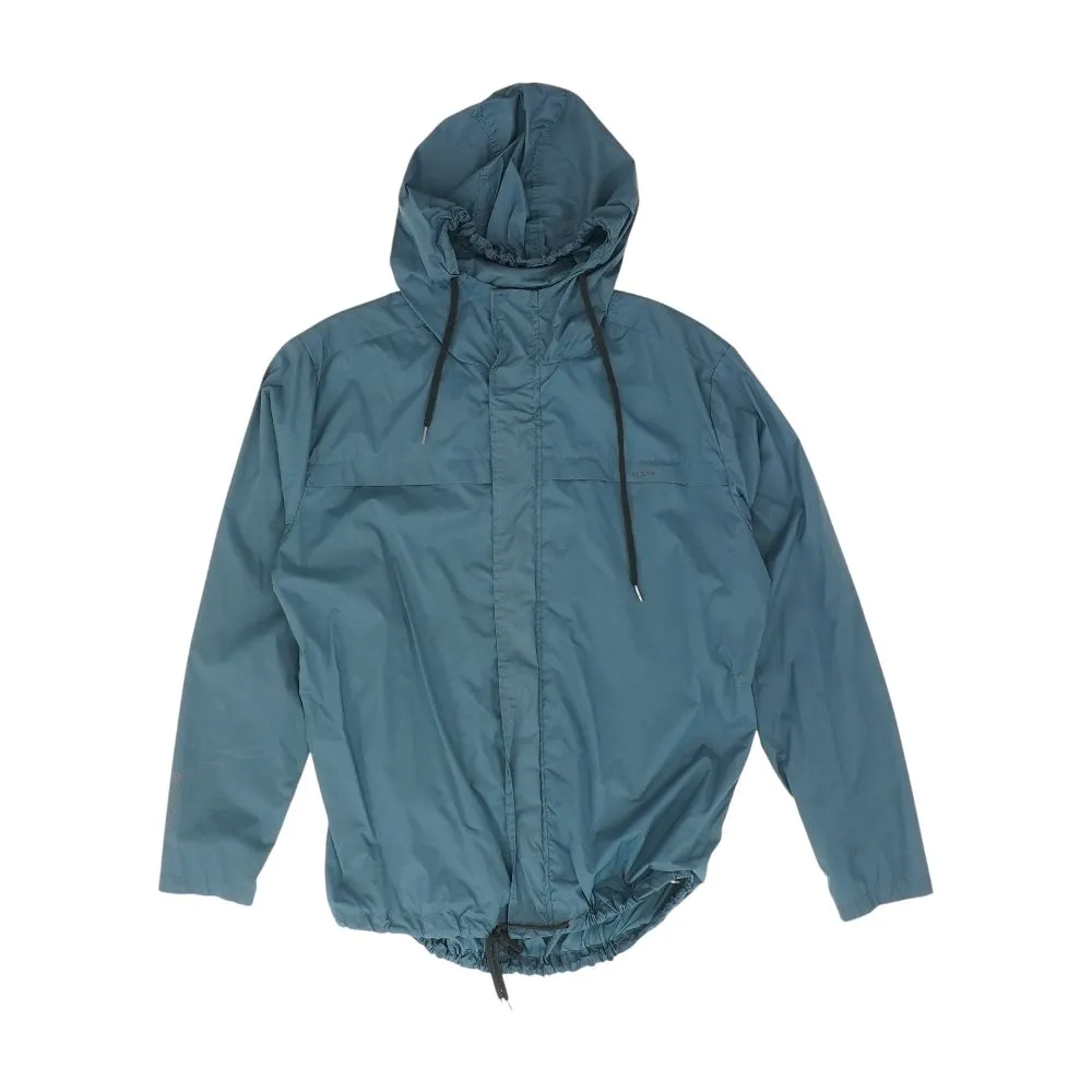 Teal Solid Rain Jacket