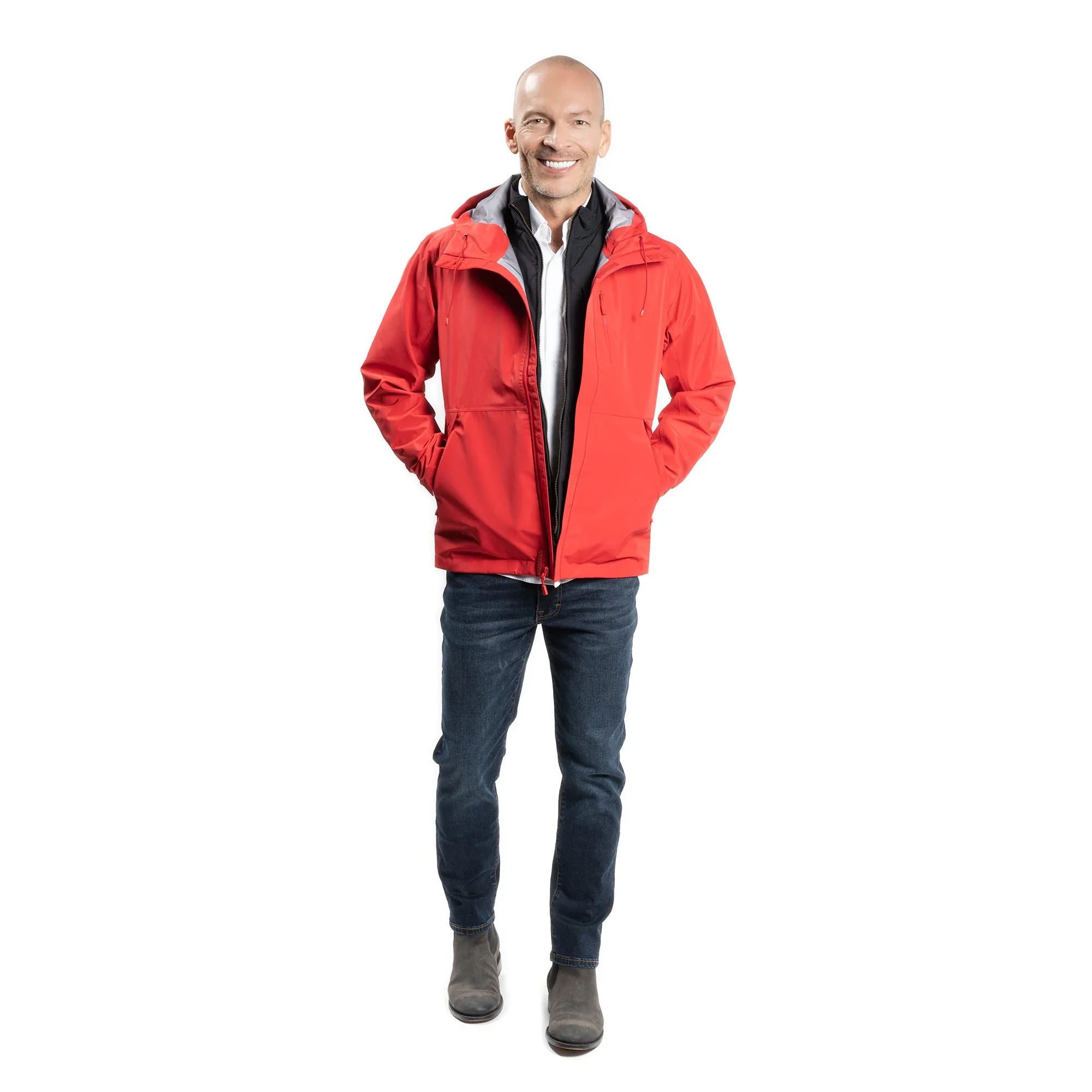Tech Rain Jacket - Red