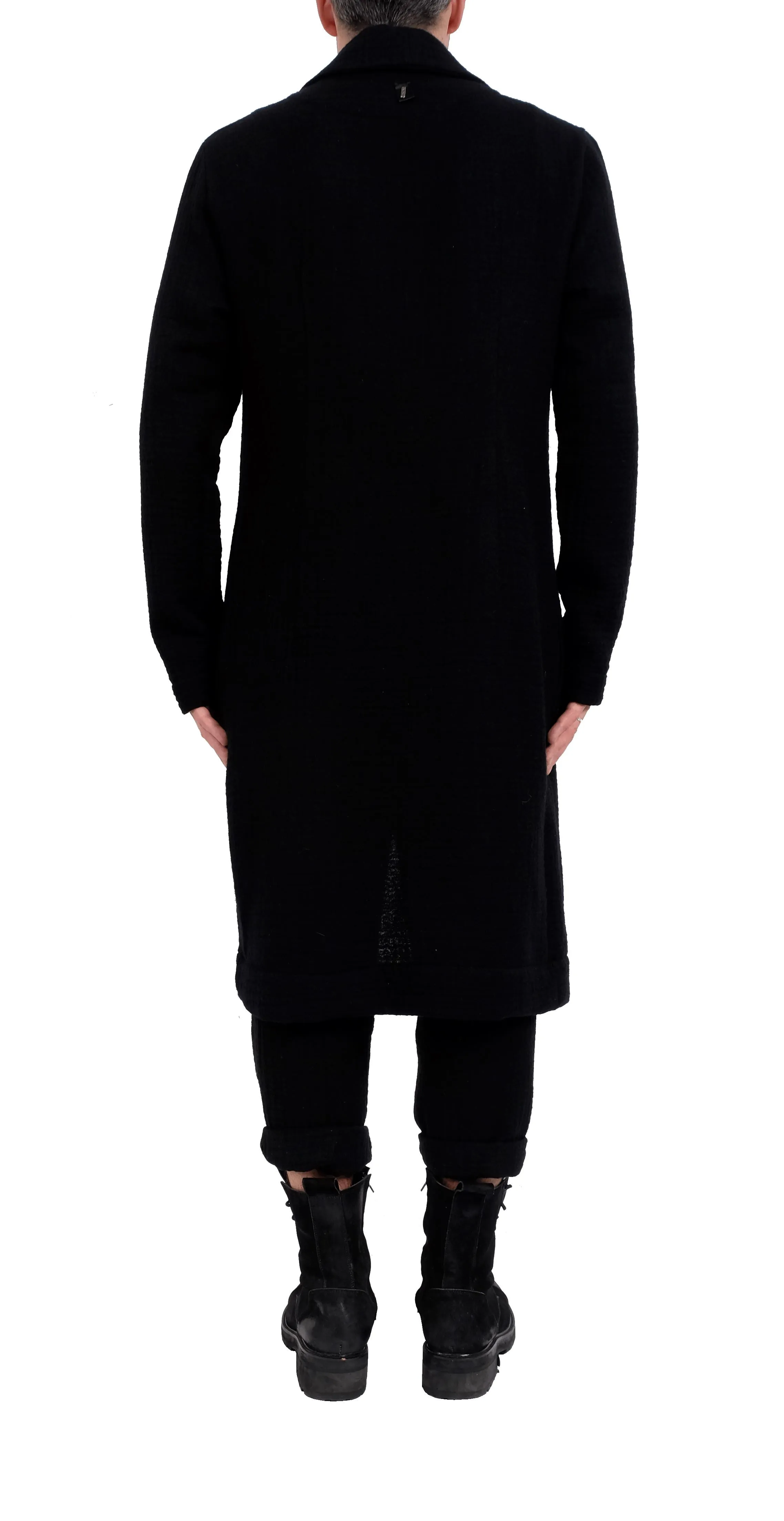 Textured Wool Robe Jacket