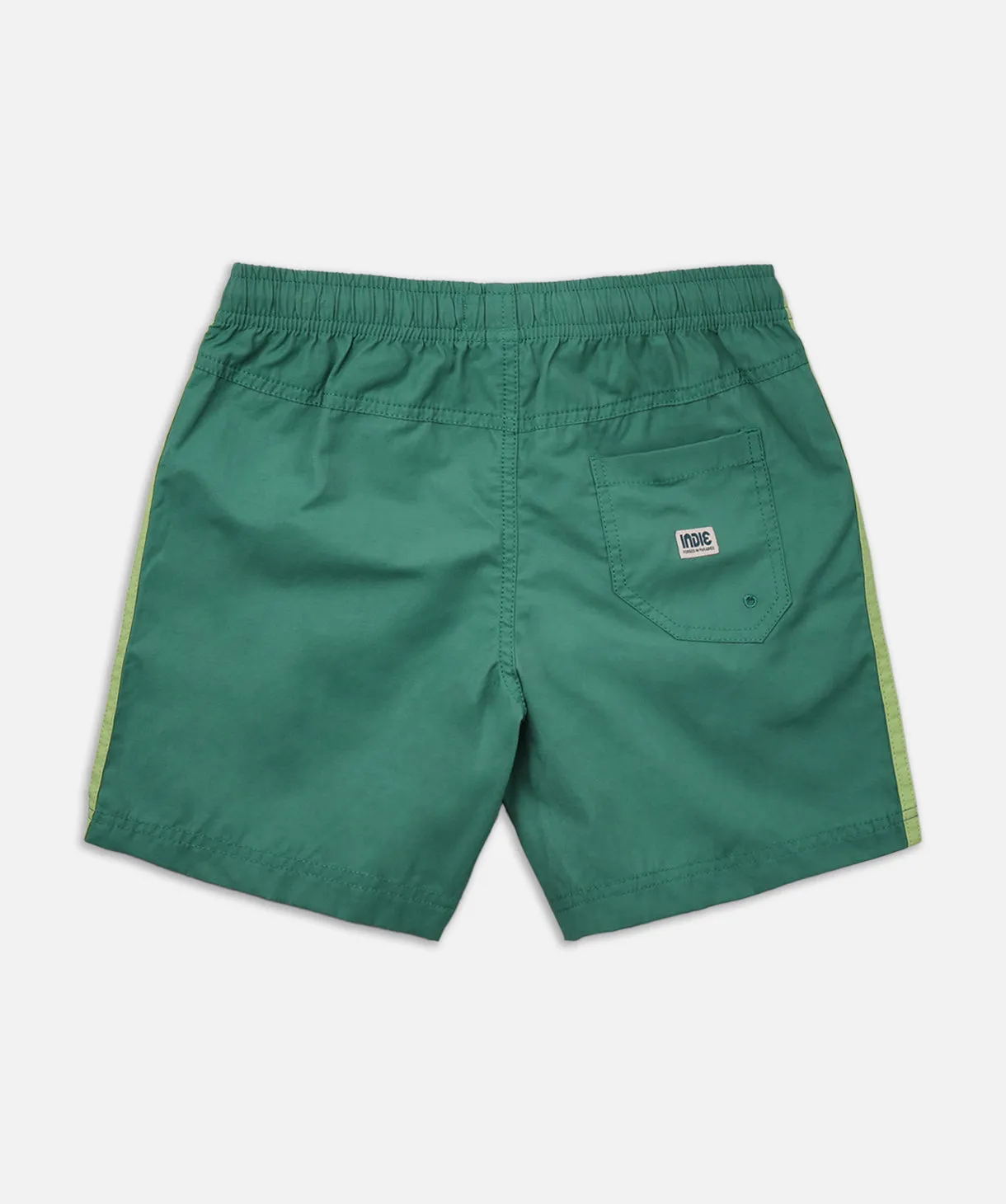 The All Day Stripe Swim Trunk - Green