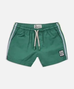 The All Day Stripe Swim Trunk - Green