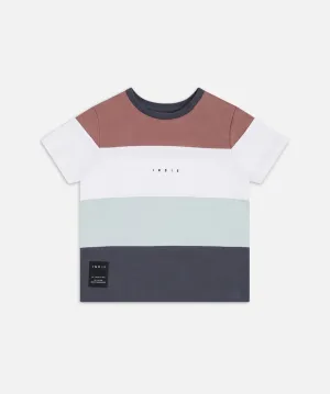 The Eden Block Tee - Burgundy