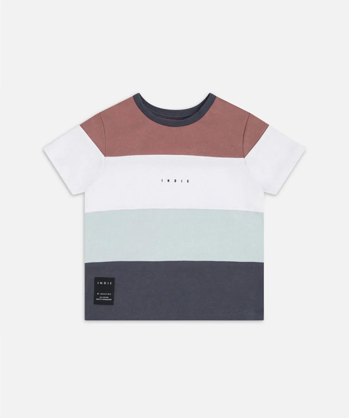 The Eden Block Tee - Burgundy