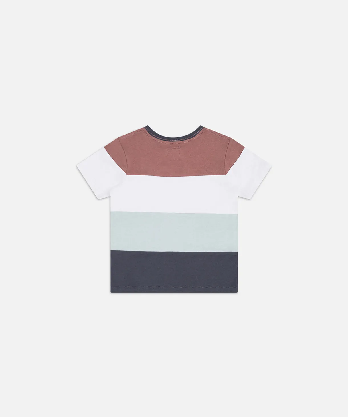 The Eden Block Tee - Burgundy