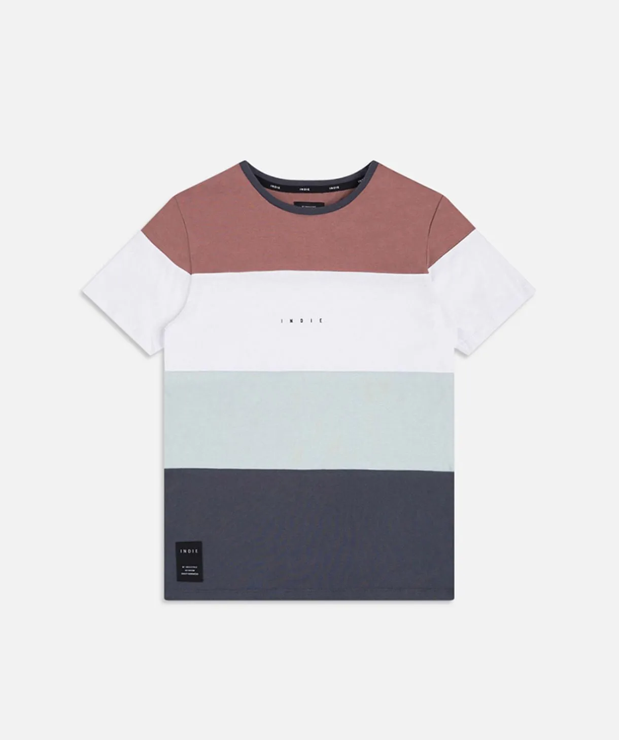 The Eden Block Tee - Burgundy