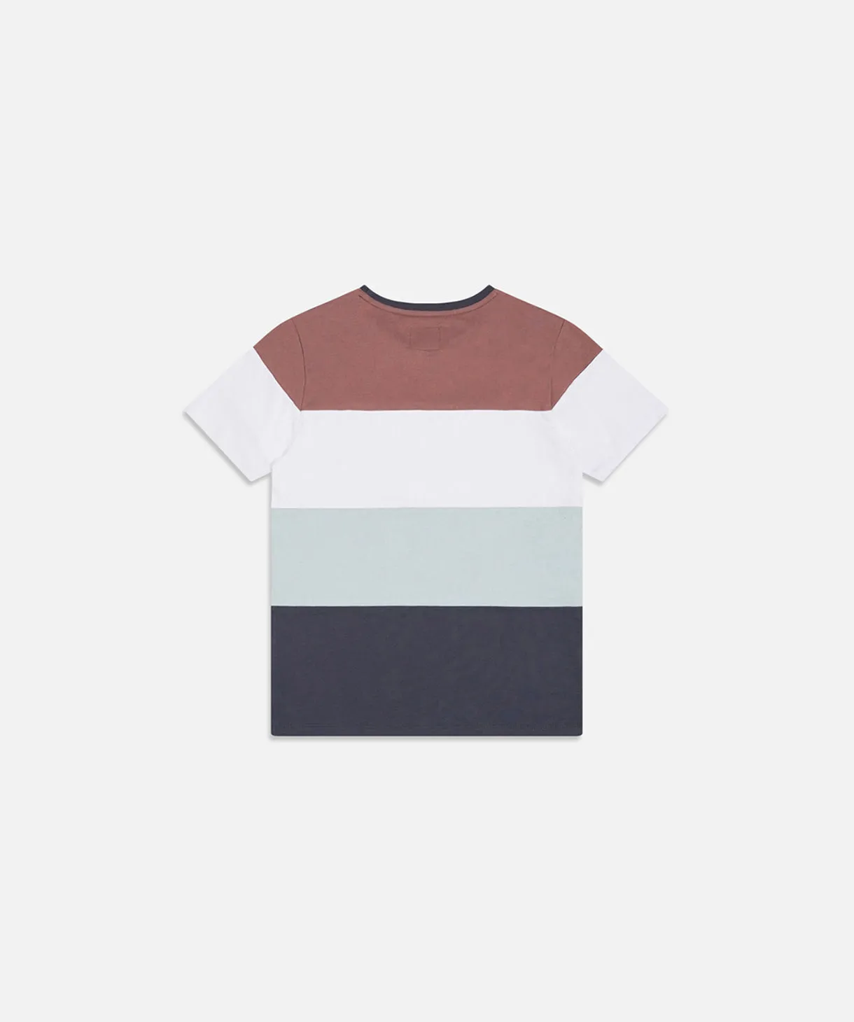 The Eden Block Tee - Burgundy