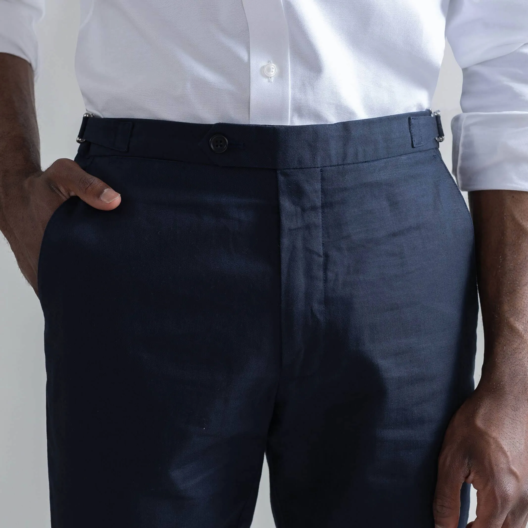 The Navy All Season Richmond Dress Chino with Side Tabs Custom Pant
