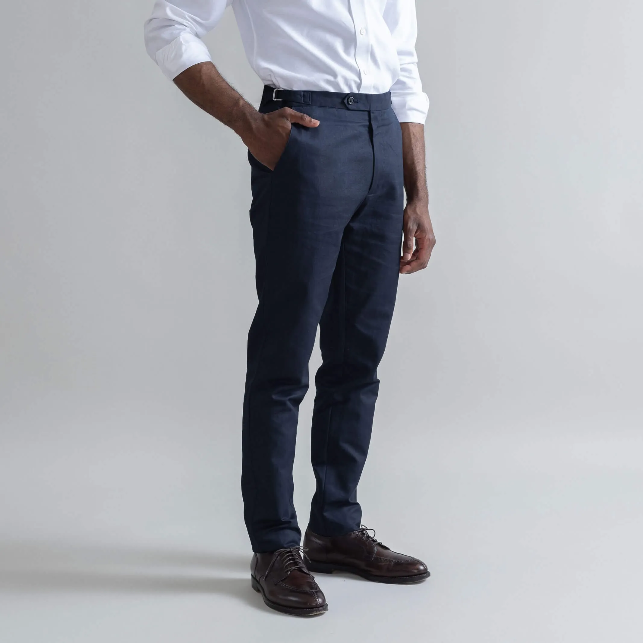 The Navy All Season Richmond Dress Chino with Side Tabs Custom Pant
