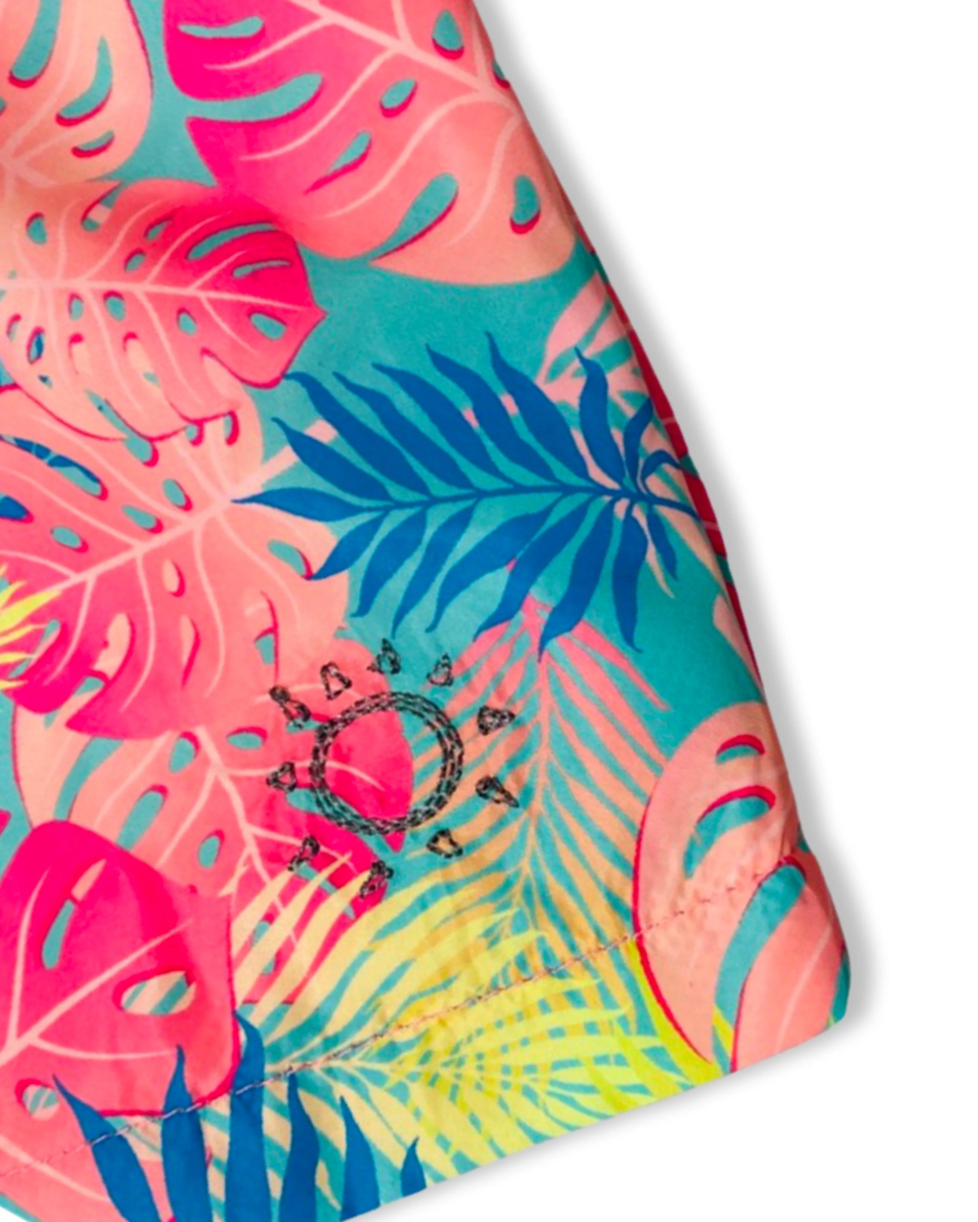 The Neon Palms Swim Trunks