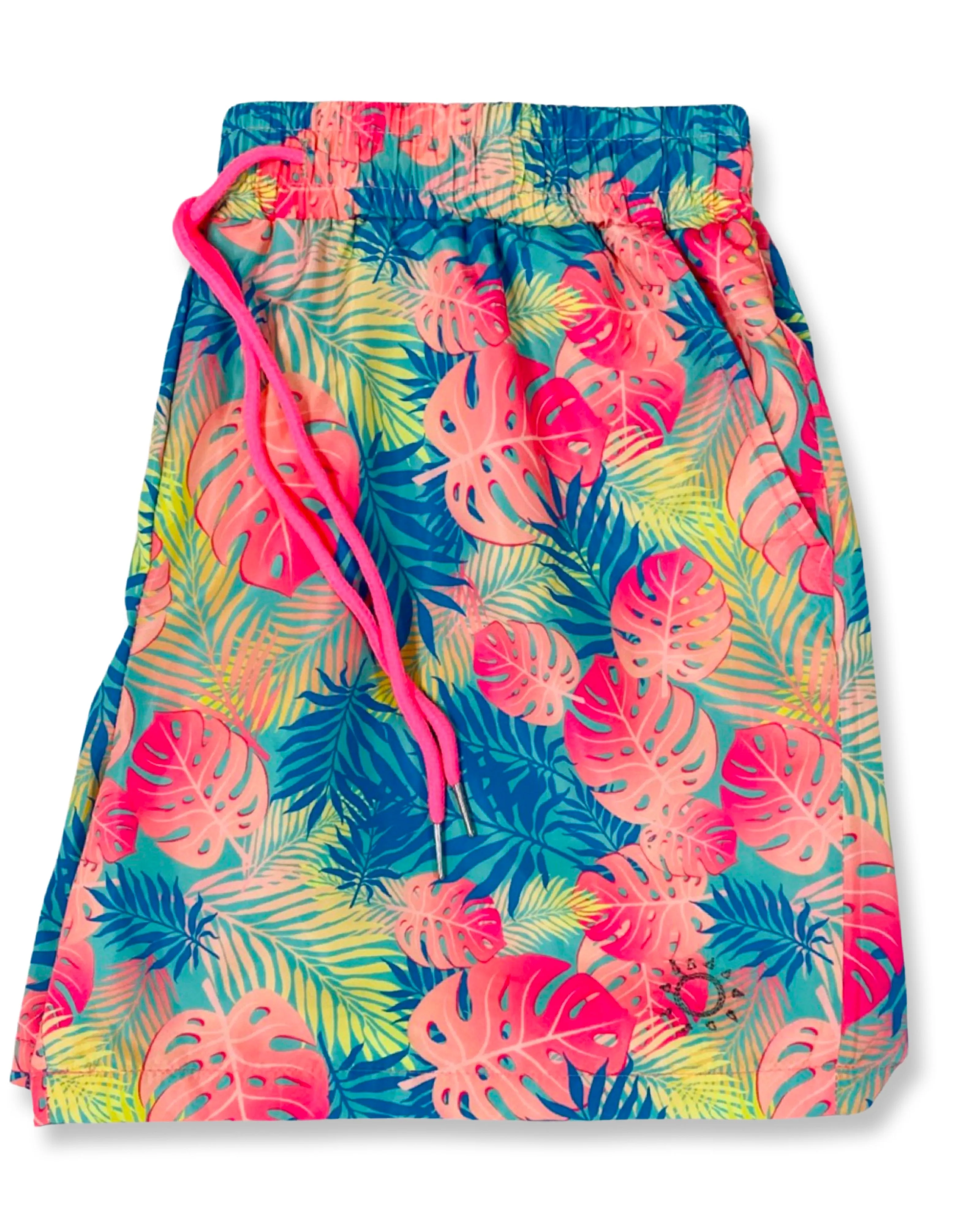 The Neon Palms Swim Trunks