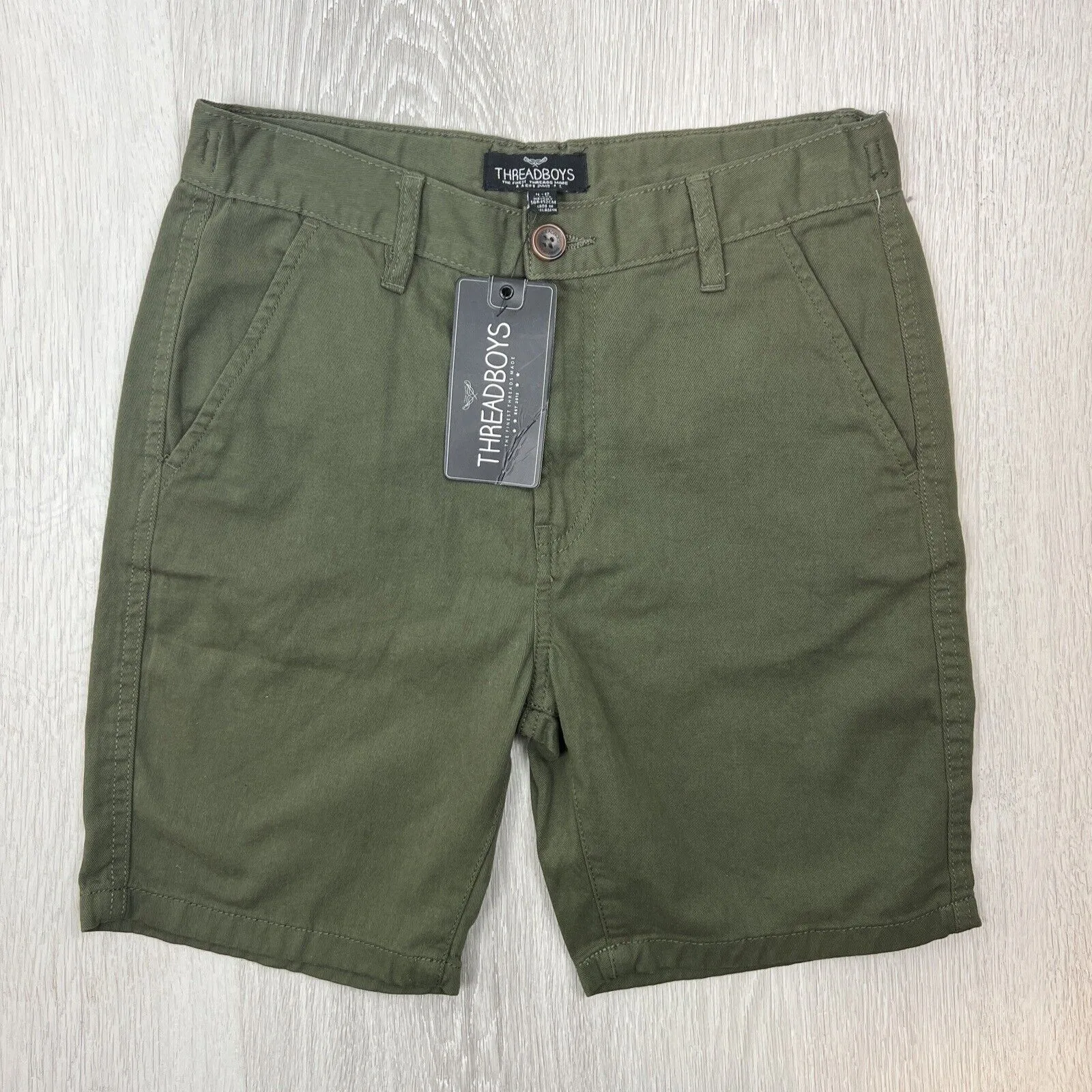 Threadboys Boys Chino Shorts Size 11-12 Years (New)