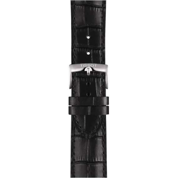 Tissot Gent XL Classic Mens Stainless Steel Black Dial Black Leather Strap Watch