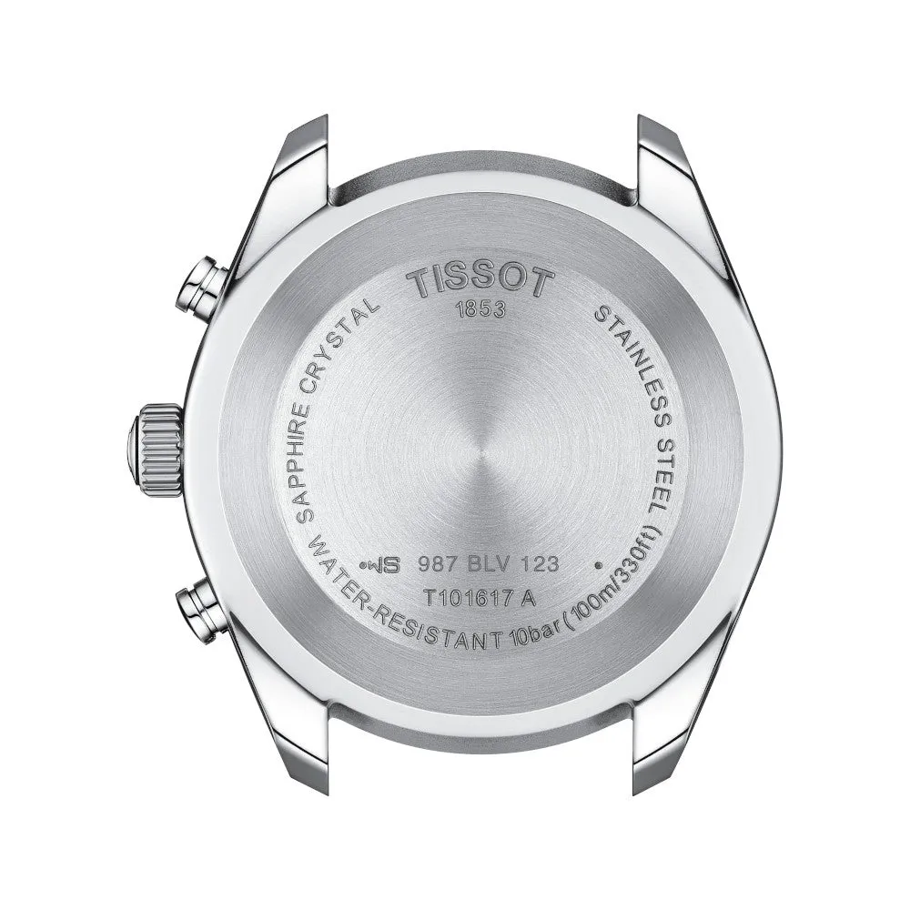 Tissot PR 100 Sport Mens Stainless Steel Chronograph Blue Dial Watch