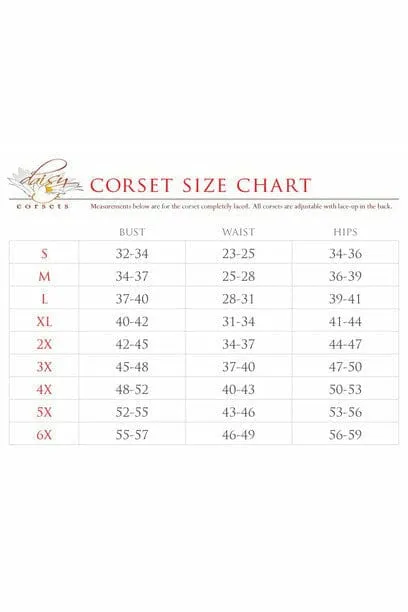 Top Drawer Double Steel Boned Brown Brocade Curvy Underbust Corset