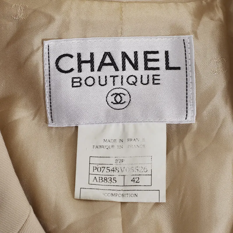 Top Quality Chanel Wool Long Double Tailored Jacket