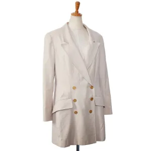 Top Quality Chanel Wool Long Double Tailored Jacket
