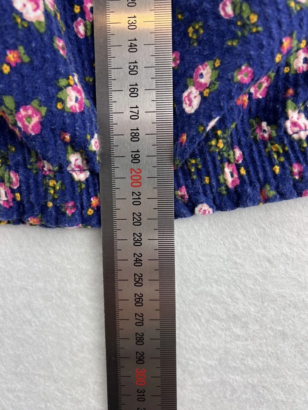 Topshop Petite Womens Blue Floral Crop Top Size UK 8