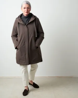 travel coat - chocolate