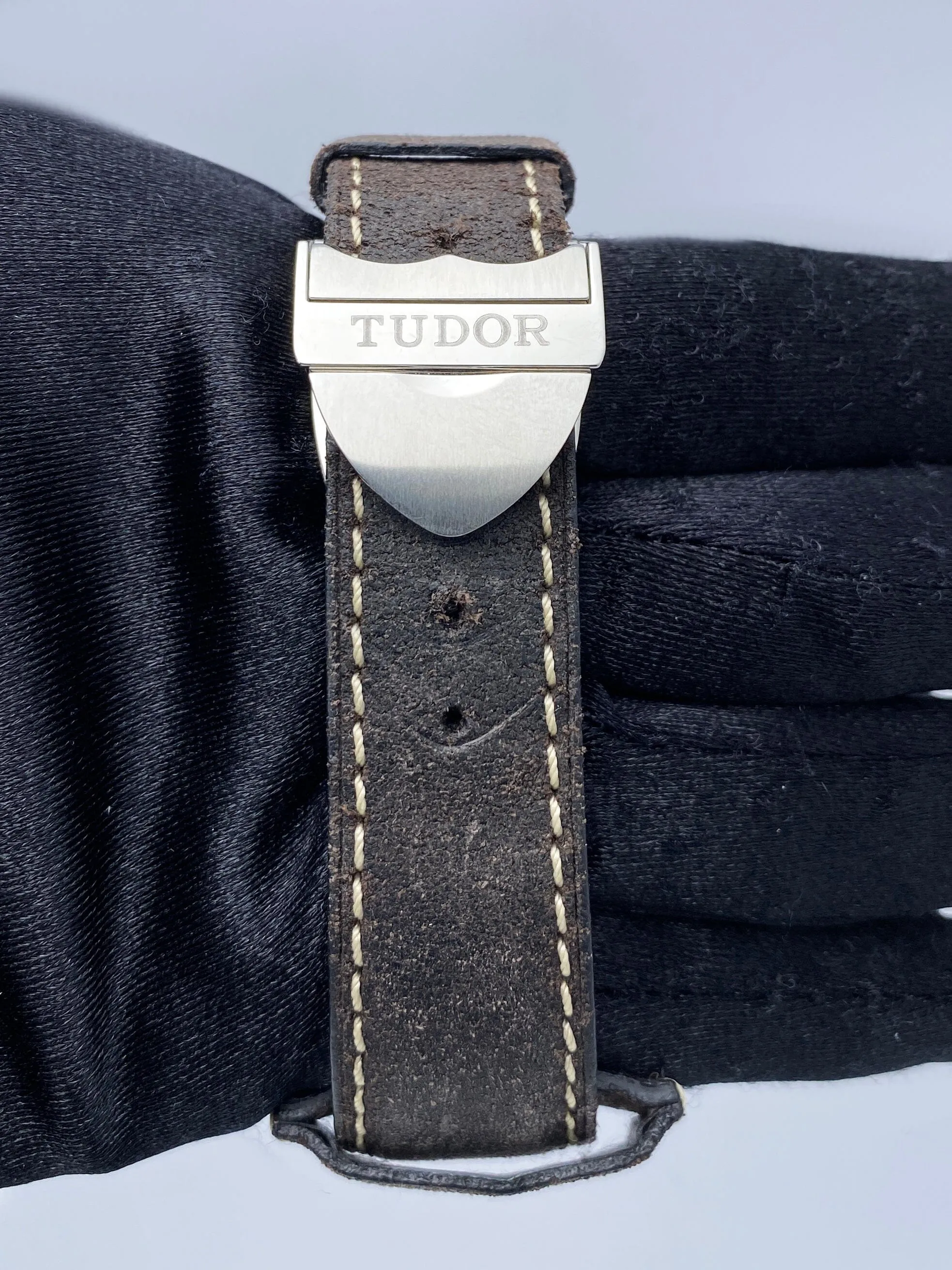 Tudor Heritage Black Bay Chronograph 79363N Mens Watch Box Papers