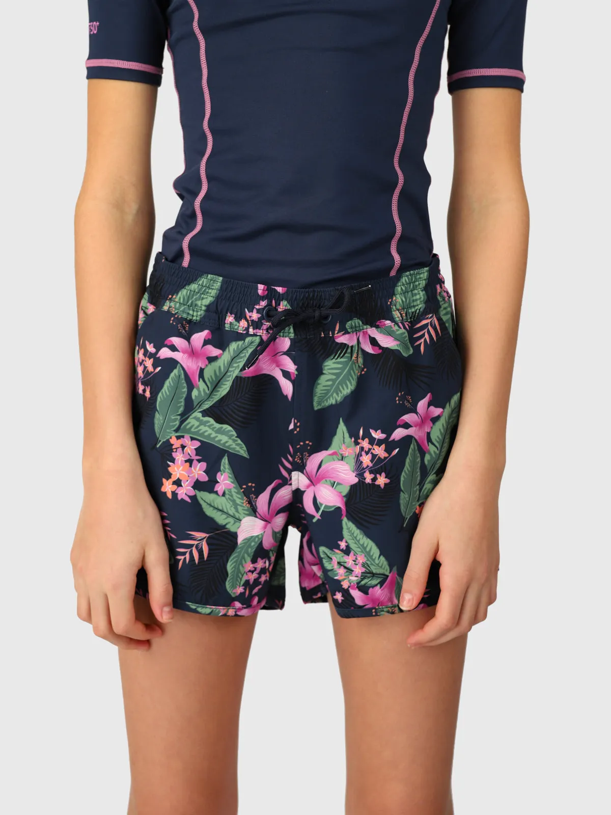 Tulya-Tropicana Girls Swim Shorts | Indigo Blue