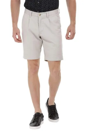 Twill Beige Chino Shorts