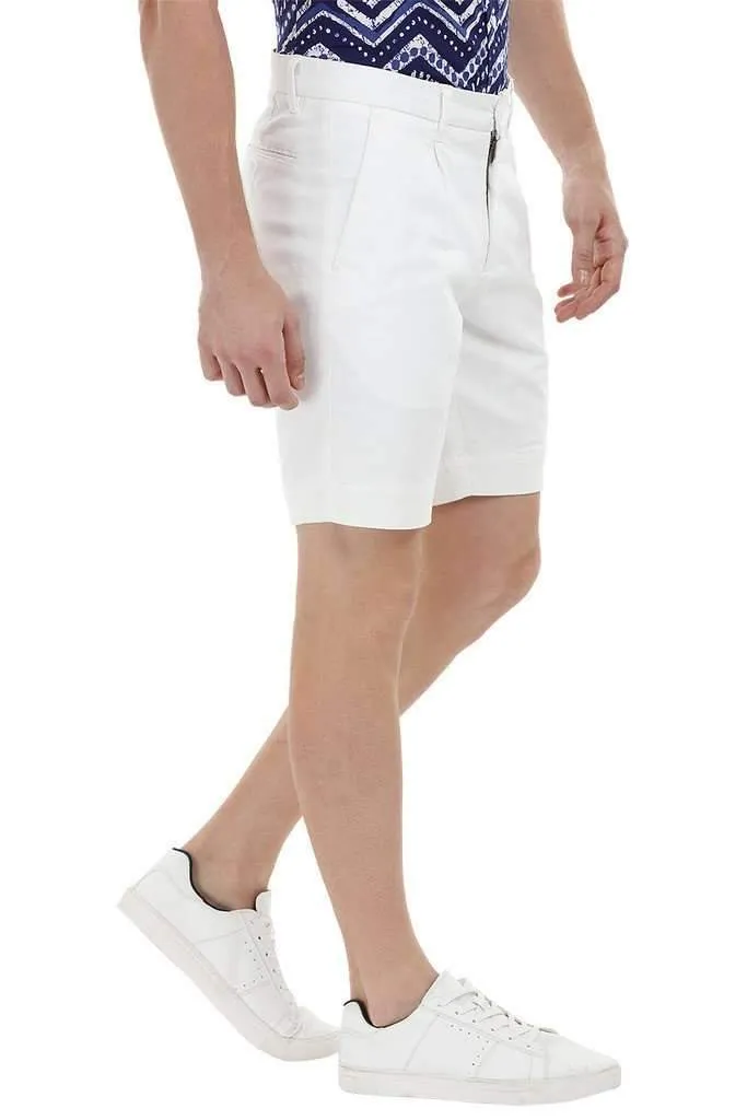 Twill White Chino Shorts