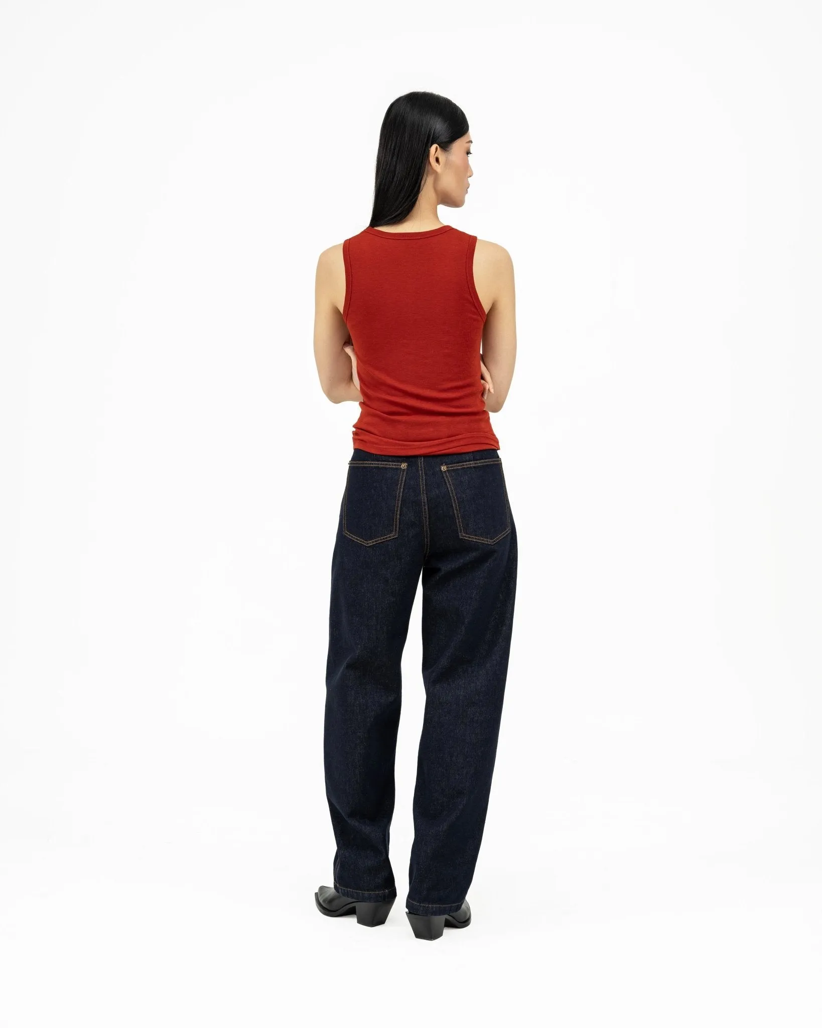 Ultra-Soft Wool Tank - Scarlet
