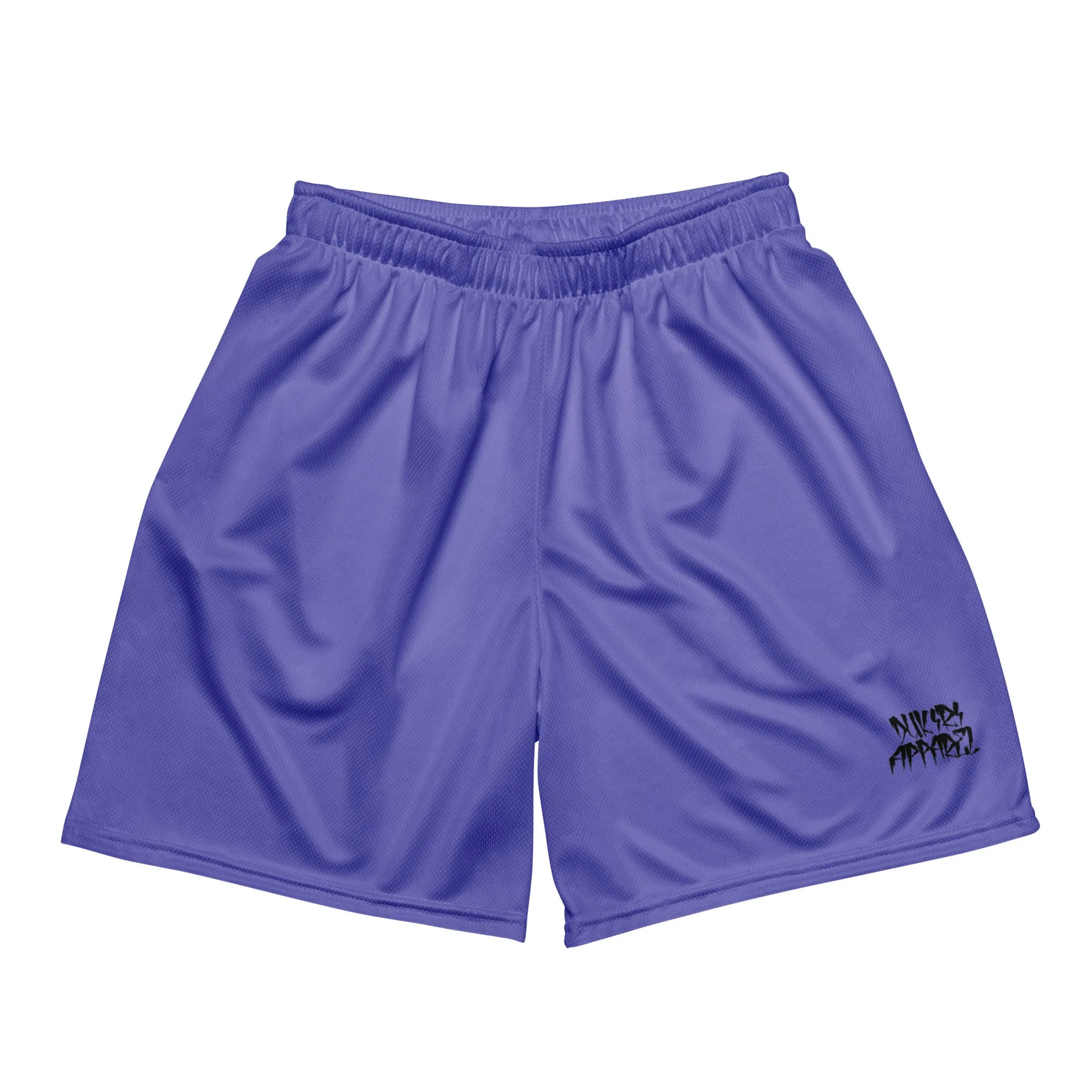 Unisex Athletic Purple Mesh Shorts
