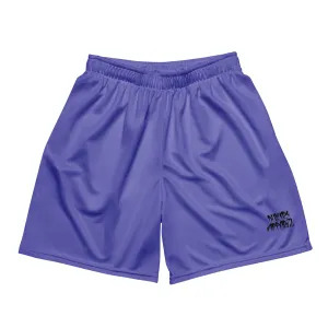 Unisex Athletic Purple Mesh Shorts