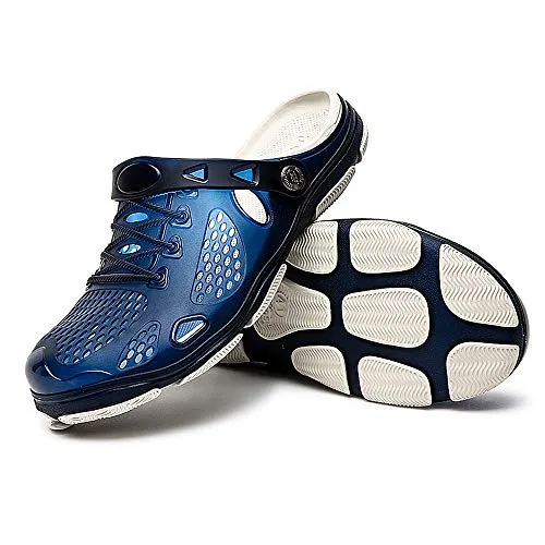 Unisex Non Slip Breathable Sport Slides（Blue）