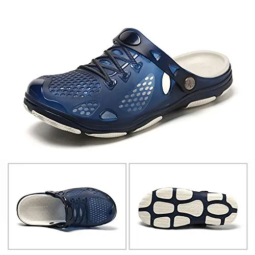 Unisex Non Slip Breathable Sport Slides（Blue）