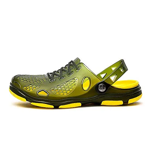 Unisex Non Slip Breathable Sport Slides（Yellow）