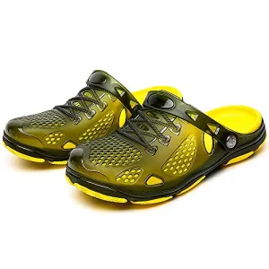 Unisex Non Slip Breathable Sport Slides（Yellow）
