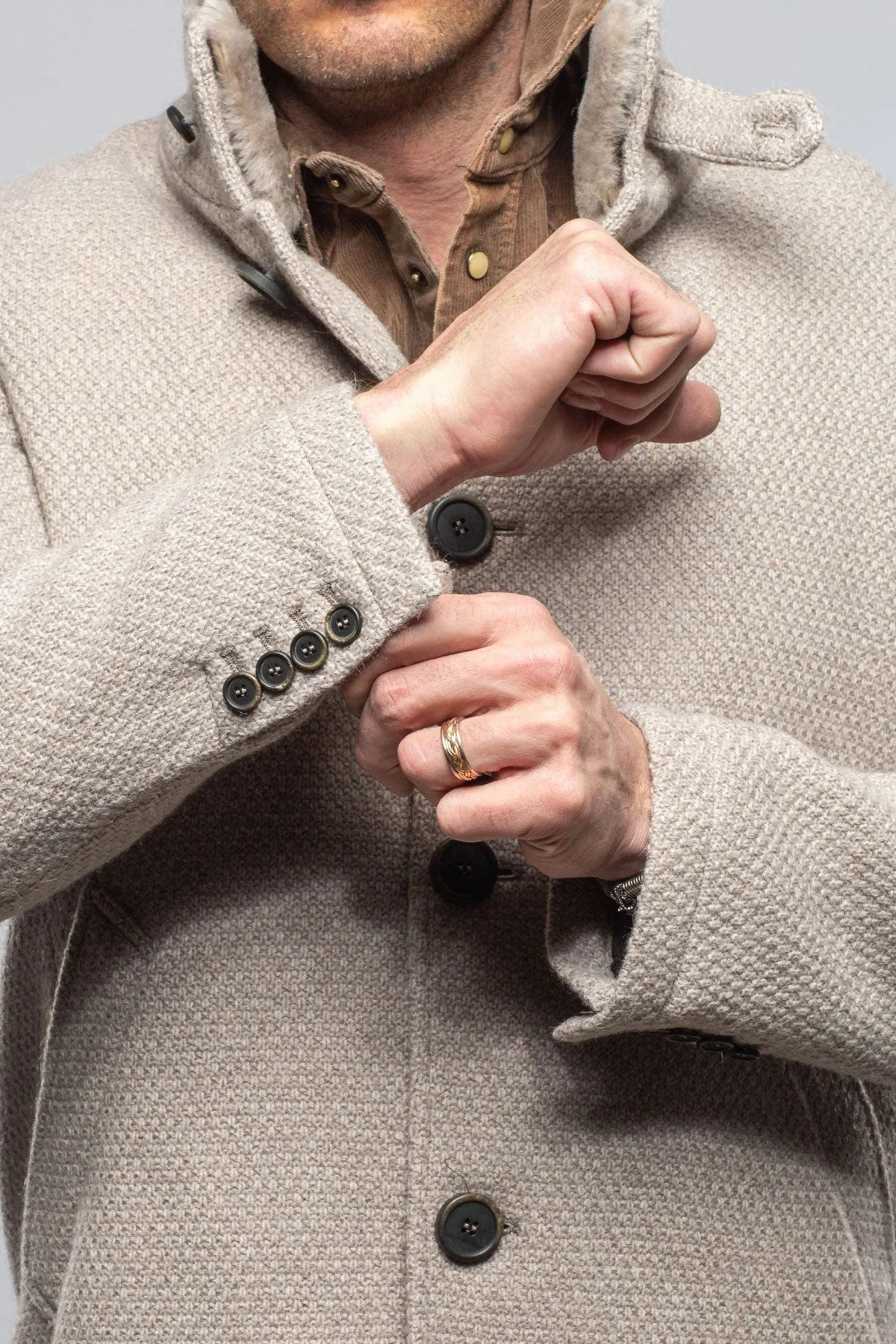 Vancouver Knit Coat In Stone