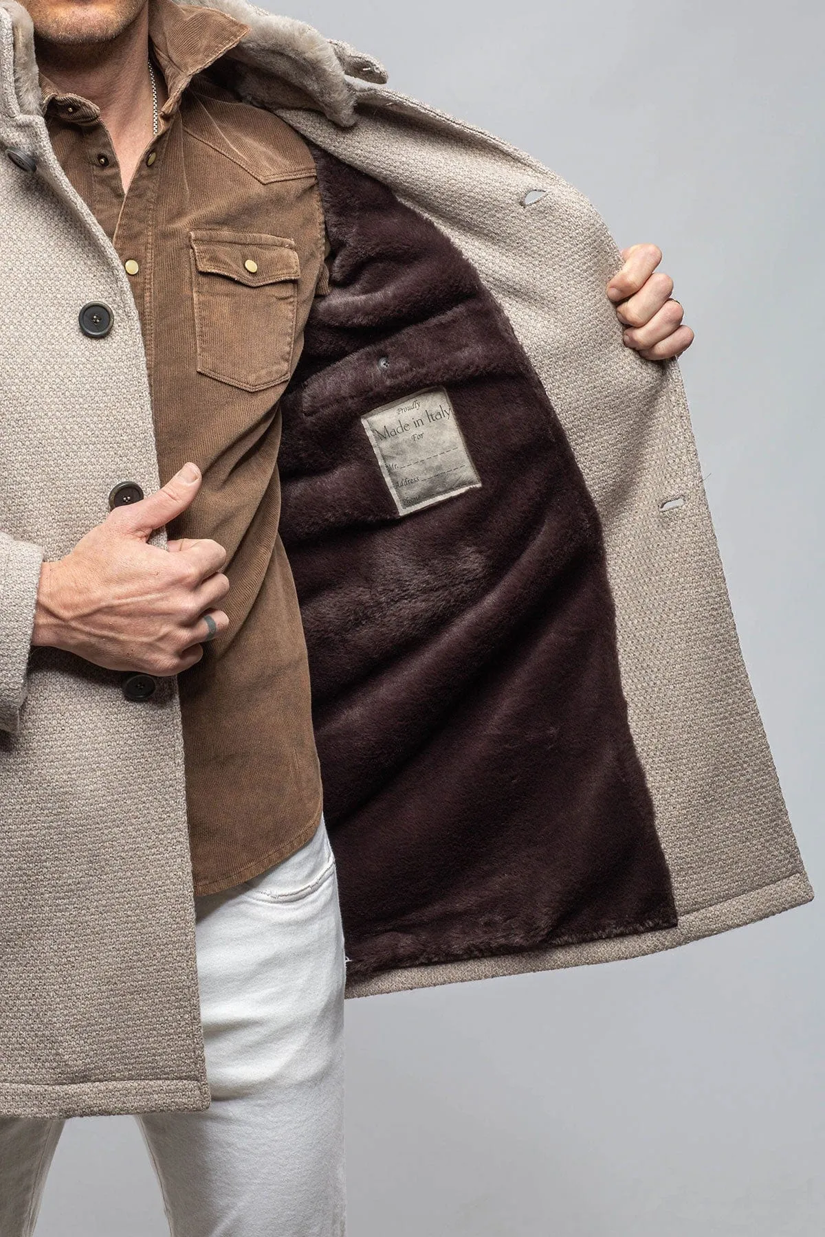 Vancouver Knit Coat In Stone