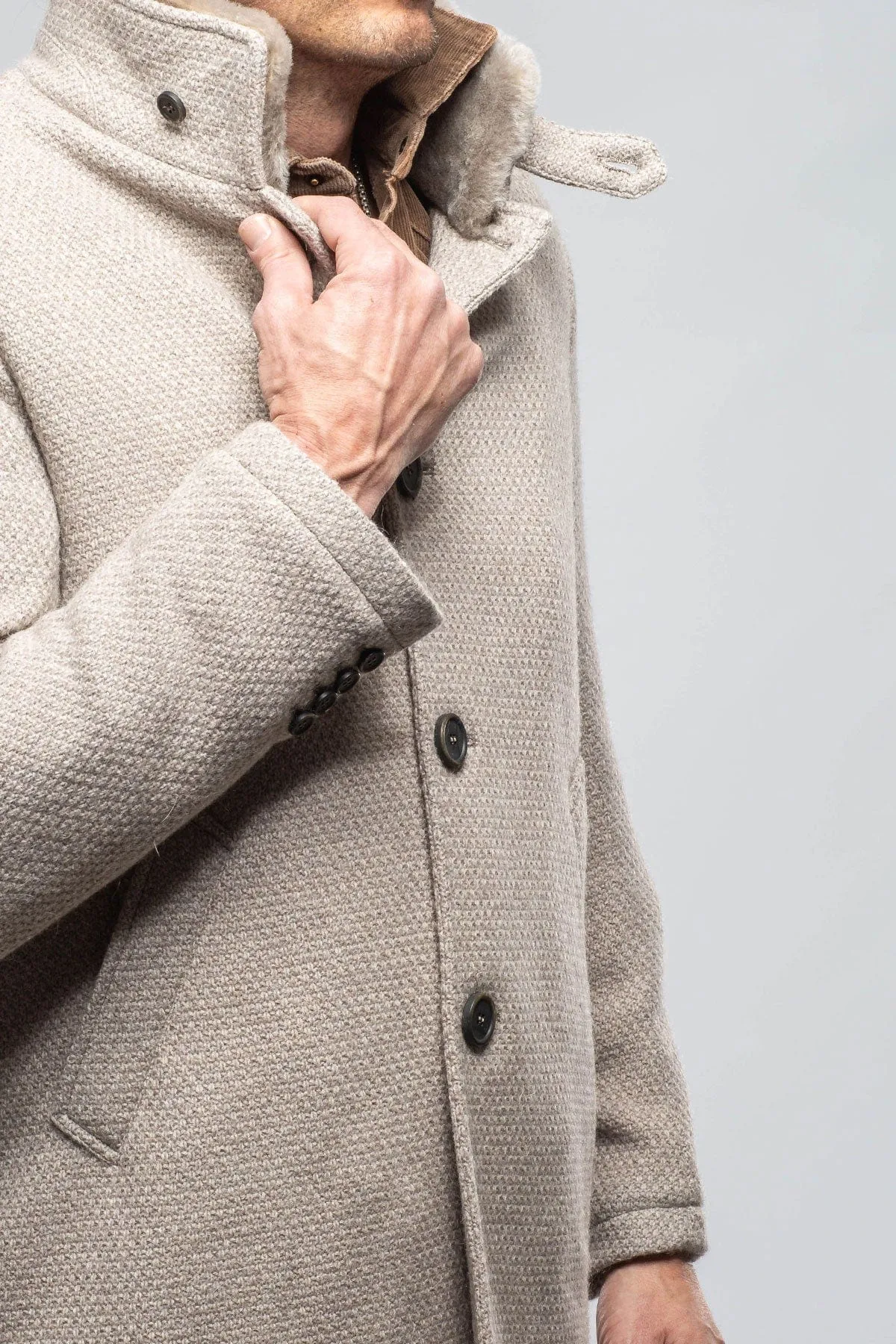 Vancouver Knit Coat In Stone