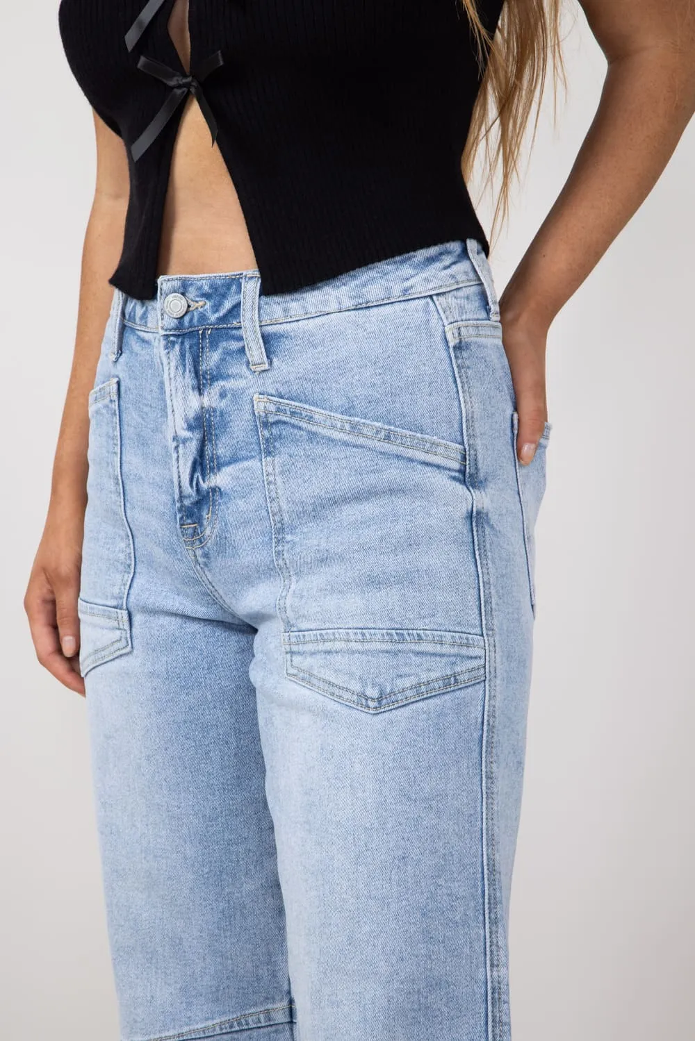 Vervet High Rise Baggy Barrel Jeans for Women | V3575