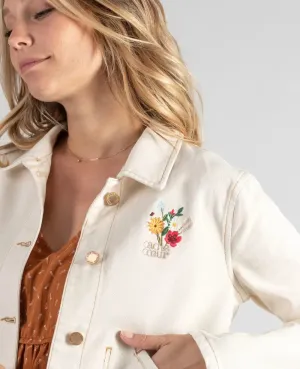 Veste Jean de maternité Romy beige