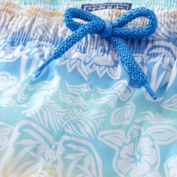 VILEBREQUIN Boys Swim Shorts Ultra-Light and Packable Tahiti Turtles