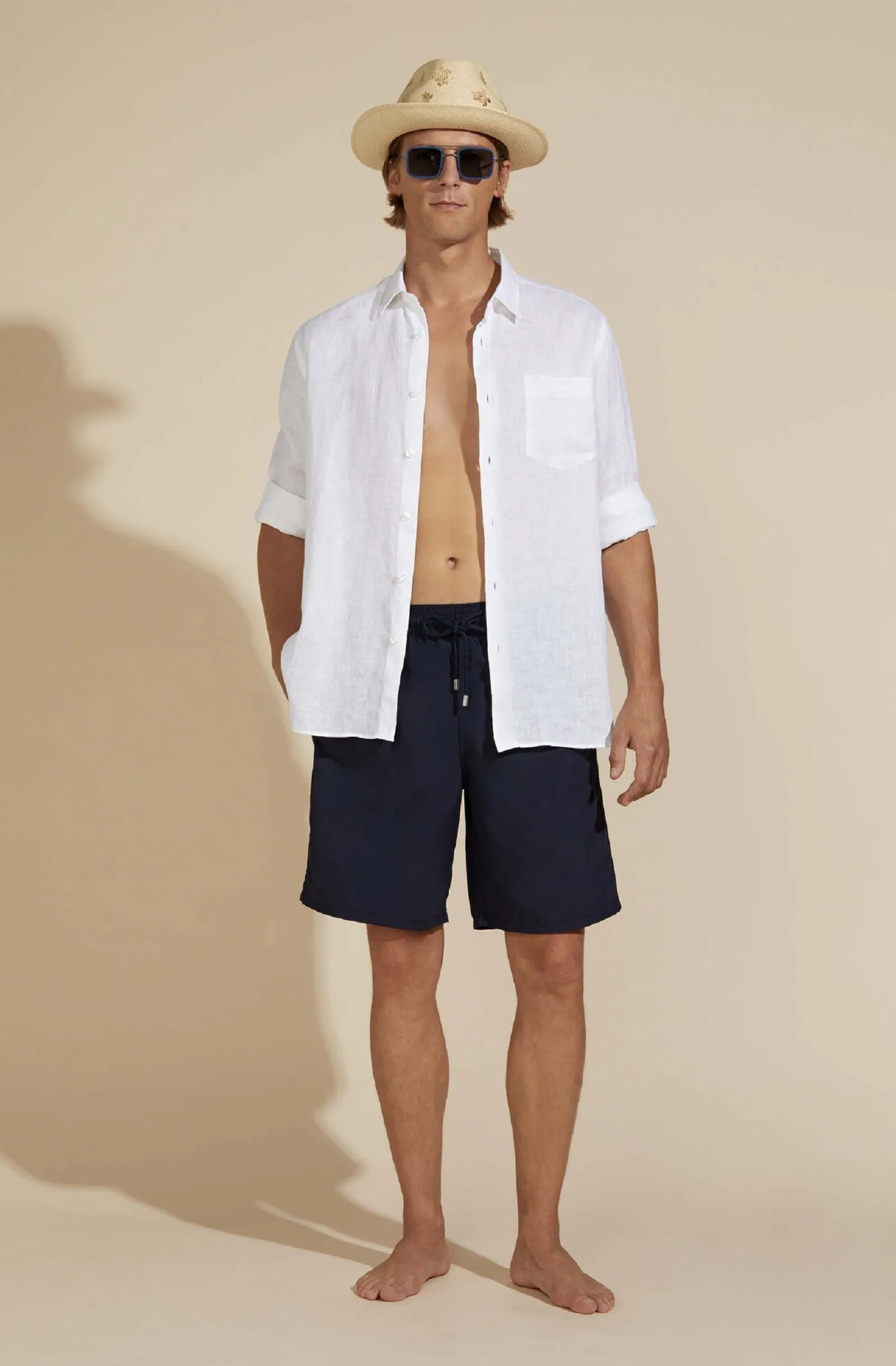 VILEBREQUIN Men Long Swim Shorts Solid
