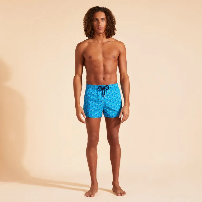 VILEBREQUIN Men Short Swim Shorts Micro Ronde des Tortues Rainbow