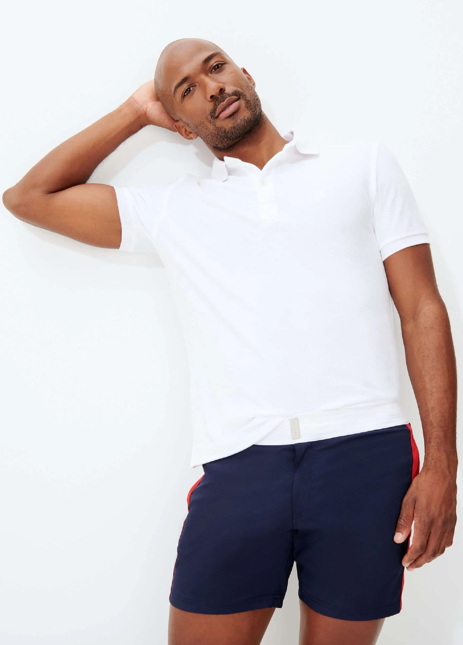 VILEBREQUIN Men Stretch Swim Shorts Flat Belt Color Block