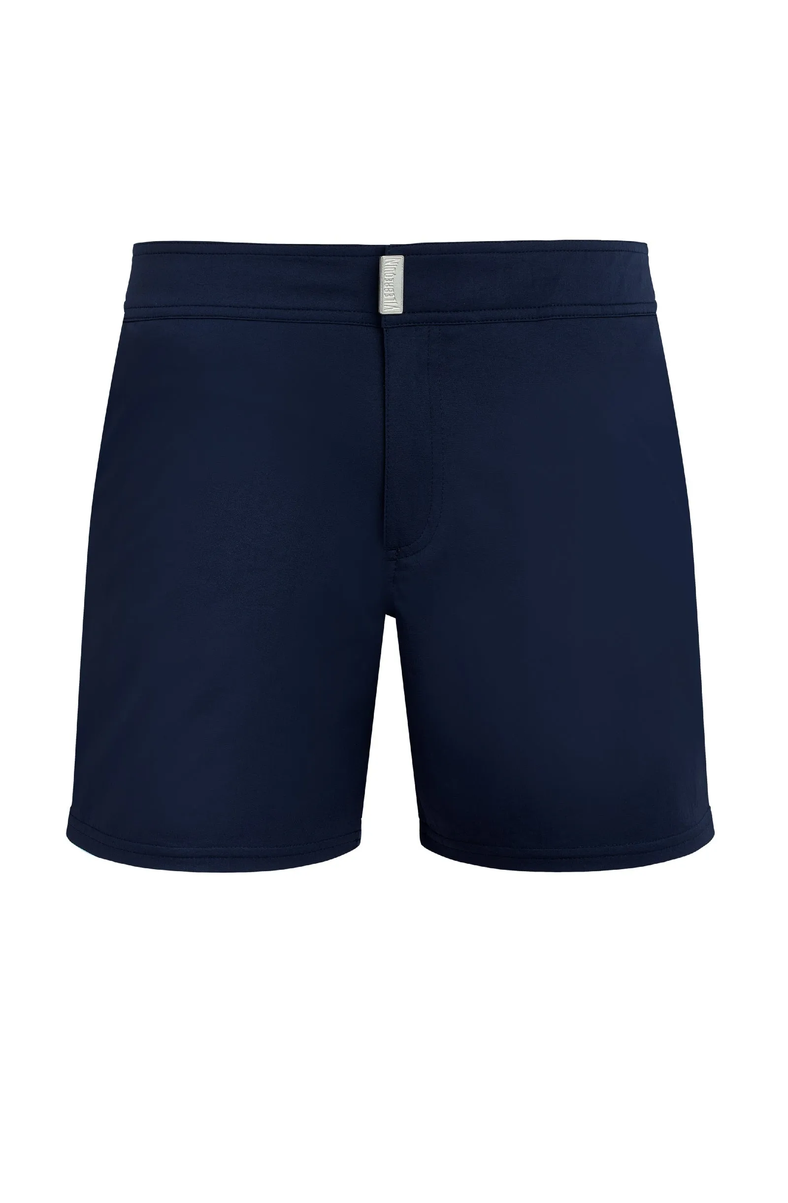 VILEBREQUIN Men Stretch Swim Shorts Flat Belt Solid