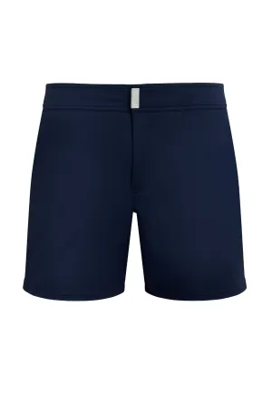 VILEBREQUIN Men Stretch Swim Shorts Flat Belt Solid