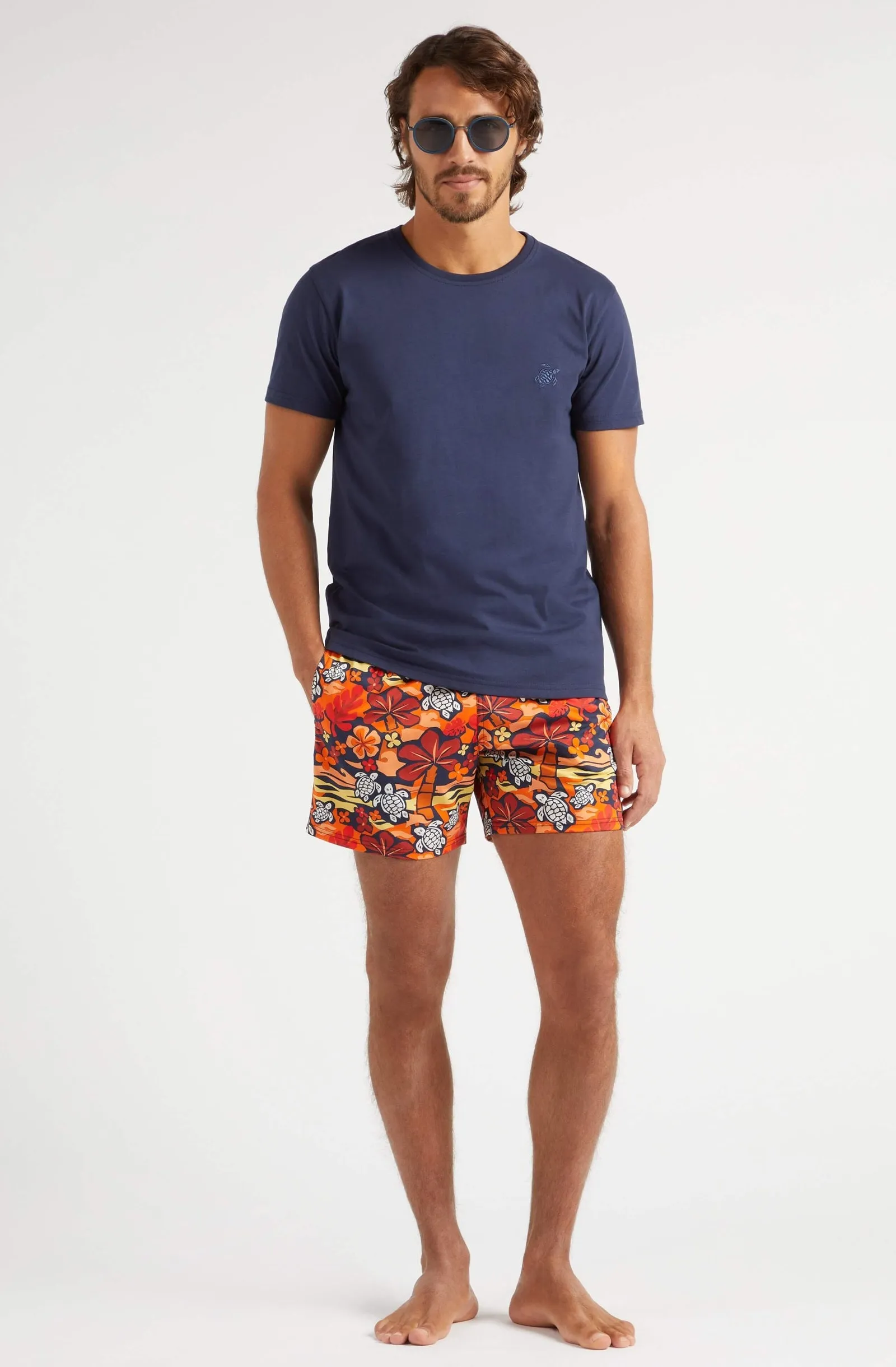 VILEBREQUIN Men Stretch Swim Shorts Monoi Turtles