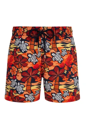 VILEBREQUIN Men Stretch Swim Shorts Monoi Turtles