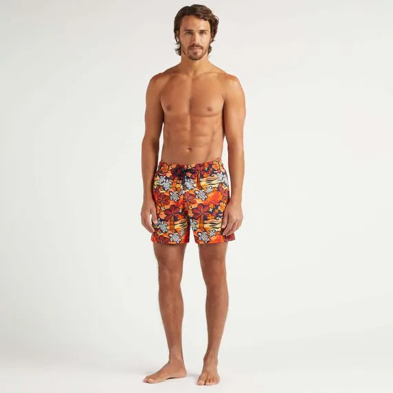 VILEBREQUIN Men Stretch Swim Shorts Monoi Turtles