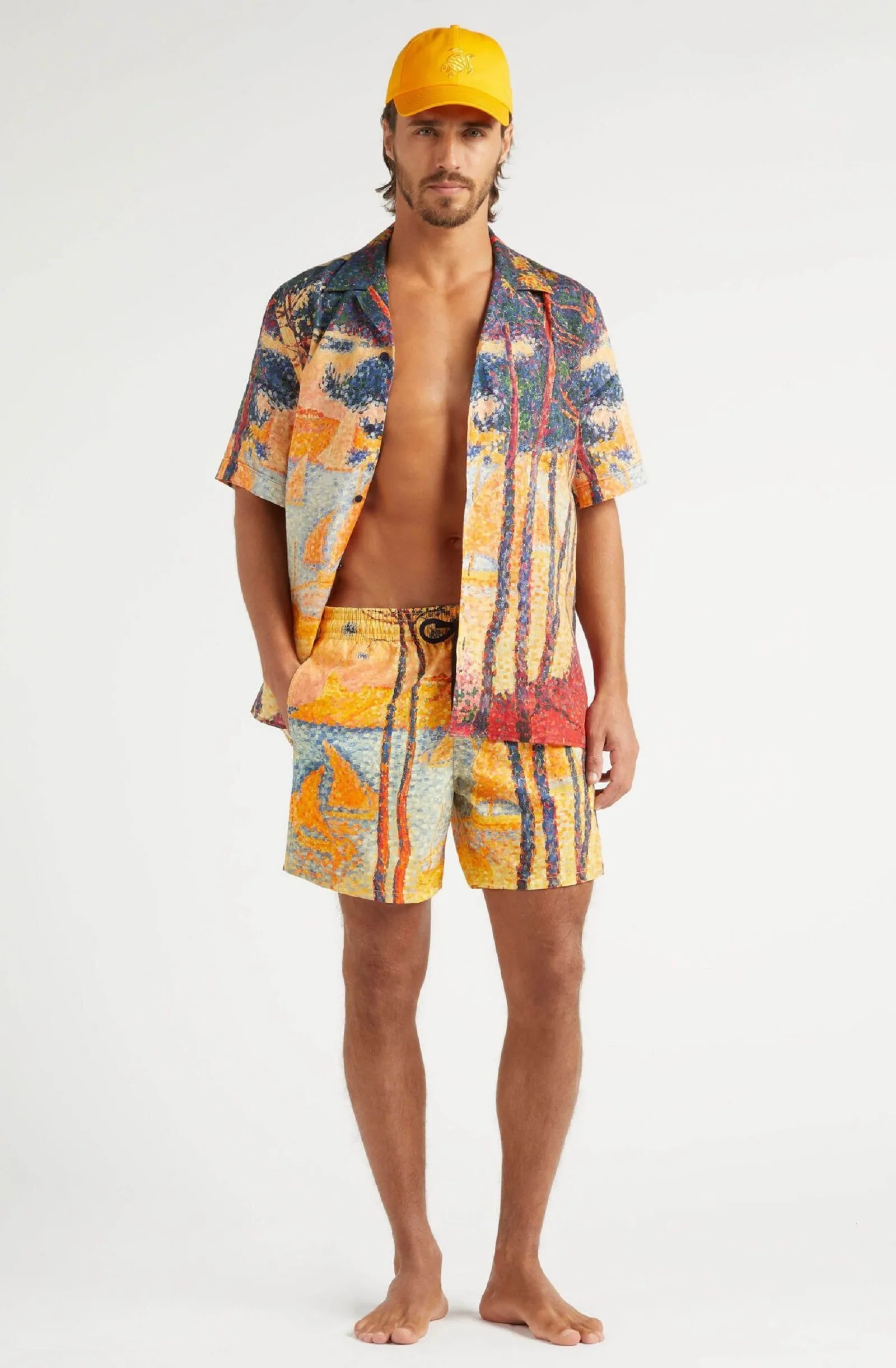 VILEBREQUIN Men Swim Shorts 360 Voile et Pins - Vilebrequin Paul Signac